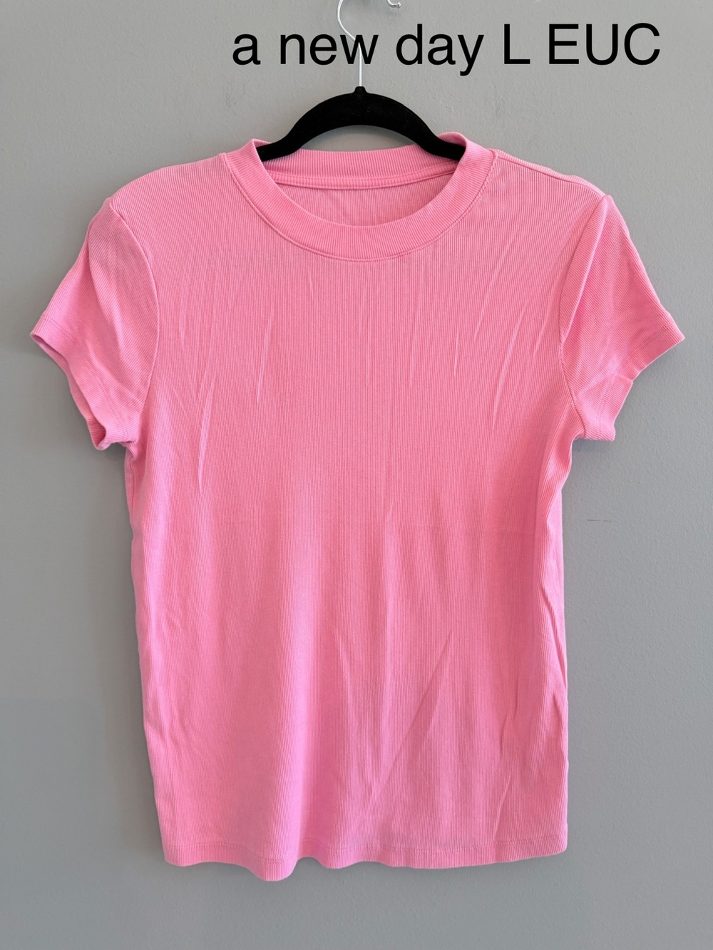 a new day Pink Short Sleeve Crewneck Tee